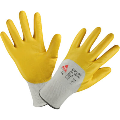 Arbeitshandschuhe aus 13 Gauge Polyester mit 3/4 Nitril-Beschichtung